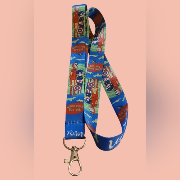 RICK AND MORTY ADULT SWIM CARTOON BIOWORLD SNAPBACK FLAT BILL CAP & LANYARD - Picture 12 of 12